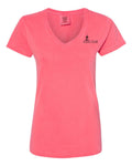 Comfort Colors Garment-Dyed Women's Midweight V-Neck T-Shirt