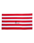 Premium Cabana Striped Terry Velour Beach Towel